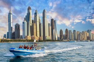 90 Minutes Speedboat Tour Dubai Marina, Burj Al Arab and Atlantis - Burj Al Arab by Sea: The Sail-Shaped Icon Up Close