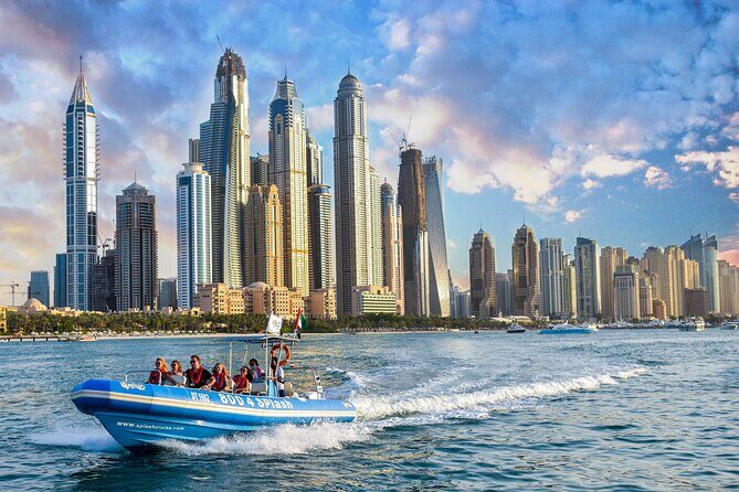 90 Minutes Speedboat Tour Dubai Marina, Burj Al Arab and Atlantis - Burj Al Arab by Sea: The Sail-Shaped Icon Up Close