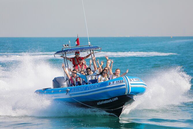 90 Minutes Speedboat Tour: Marina, Atlantis, Palm & Burj Al Arab - Palm Views on Palm Jumeirah: spotting the man-made “neighborhood”