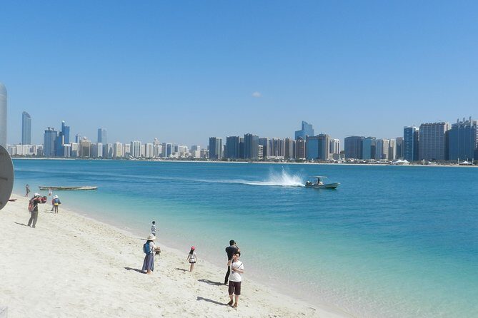 Abu Dhabi tour from Dubai small group with guide, Grand Mosque - Yas Island and Saadiyat: F1 and art area, mostly from the outside