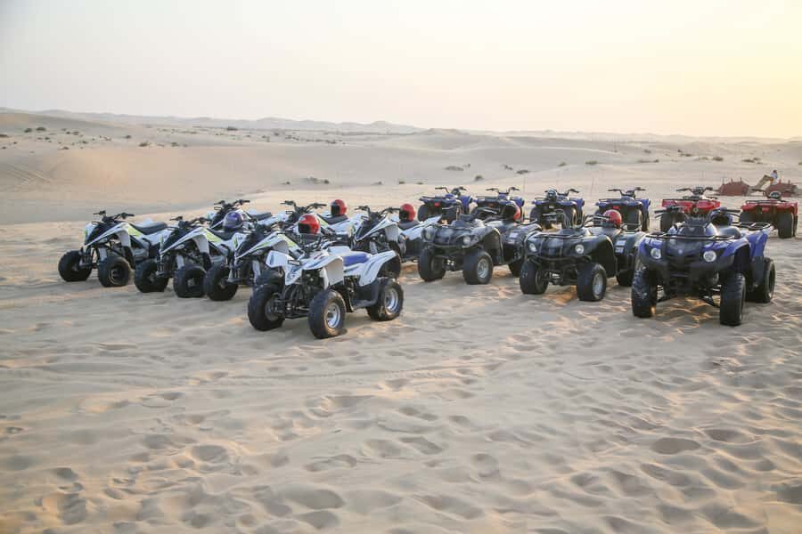 Abu Dhabi Traditional Desert Camp Experience And Quad Bike - Evening Entertainment: Belly Dance, Tanoura, Shisha, and BBQ Under Stars