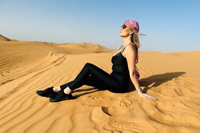 Best Dubai Desert Safari with Buffet Dinner,Sand Boarding & Shows - Dinner and Shows: BBQ Buffet With Tanoura, Belly Dance, and Fire