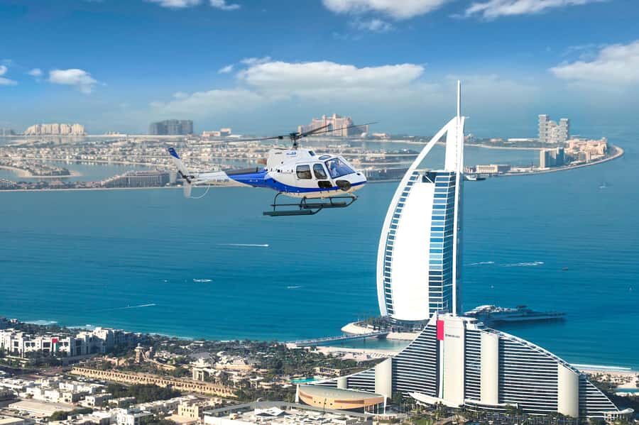 Dubai: 12-Min Helicopter Adventure Above The Palm - Lift-Off by Burj Al Arab, Then the Palm Jumeirah Reveal