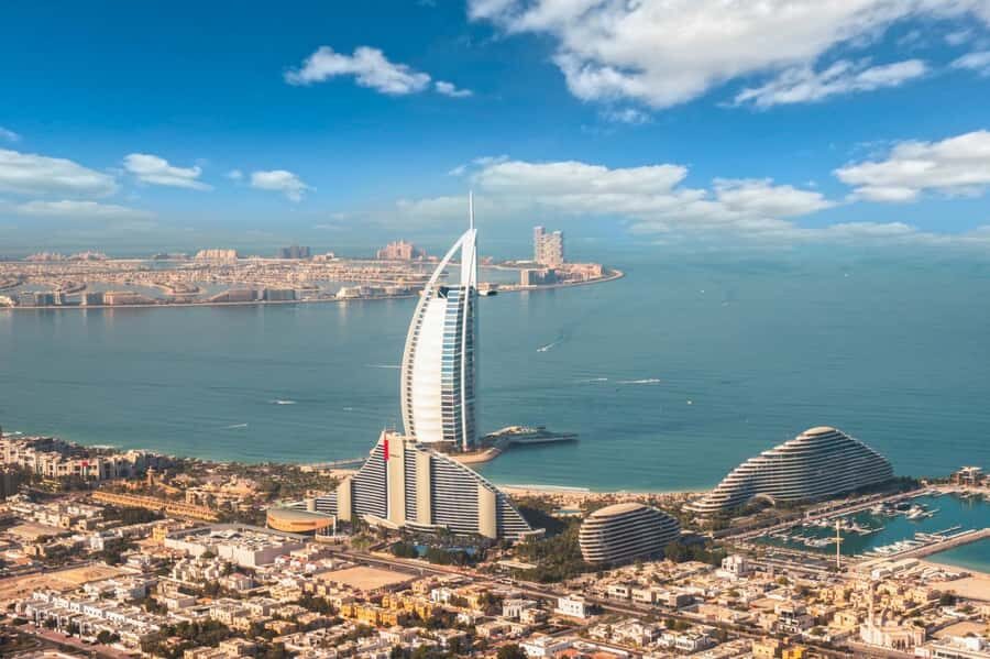 Dubai: 17-Minute Helicopter Tour over Palm Jumeirah - Meydan, The World, Jumeirah Beach, Port Rashid, and the malls