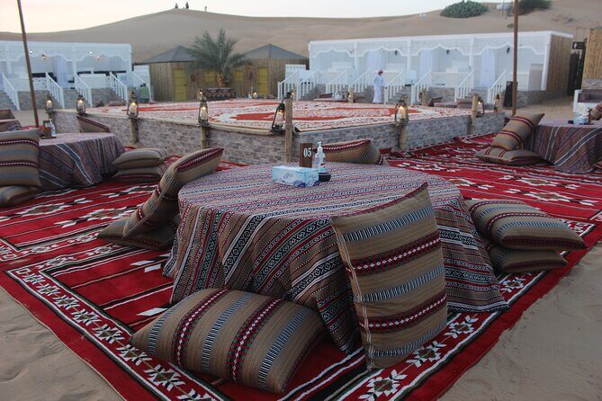 Dubai Afternoon Desert Safari and BBQ Dinner - Dinner in the Desert: BBQ-Style Buffet + Stations