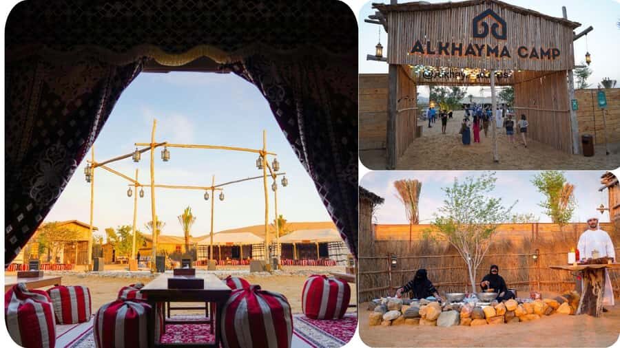 Dubai: Al Khayma Camp Experience with BBQ Dinner - Welcome lounge: Arabic coffee, Luqaimat, and your first desert look