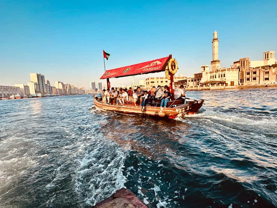 Dubai: Authentic Old Town, Souks, Tastings & Abra Boat Tour - Abra boat crossing: the classic river view you actually feel