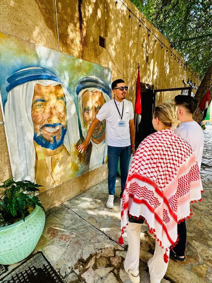 Dubai: Authentic Old Town, Souks, Tastings & Abra Boat Tour - Traditional houses and heritage details that make photos mean something