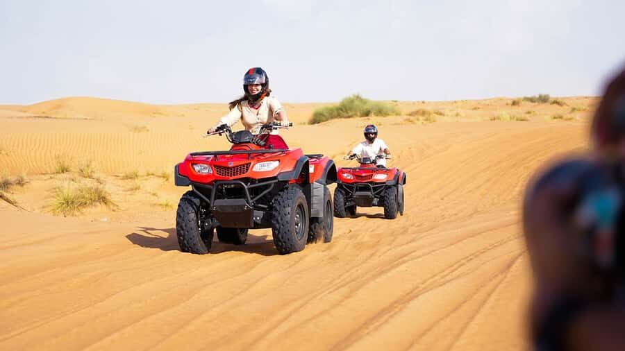 Dubai: Desert Safari, Camel Ride, Sandboarding, Quad Bike - The Red Dunes Dune Bashing: Where the Seatbelt Becomes Your Best Friend