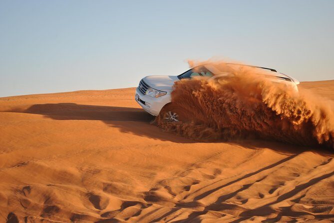 Dubai: Desert Safari, Camel Ride, Show & Optional Dinner - From Your Dubai Hotel to the Desert in One Smooth Move