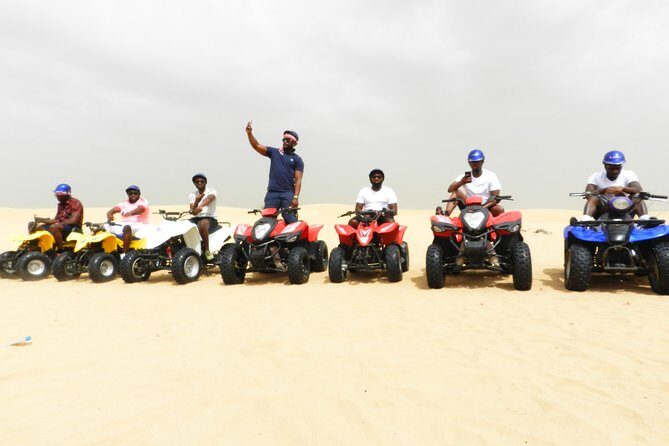 Dubai Desert Safari Dune Bashing, 60min ATV Quad, Camel Ride, BBQ - Majlis Bedouin Desert Camp: Camel Ride, Sandboarding, Henna, and Shisha