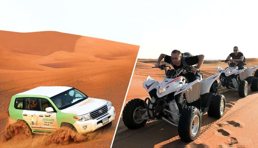 Dubai: Desert Safari, Quad Bike, Camel Ride and Sandboarding - The 4x4 Dune Bashing: The Real Adrenaline Moment