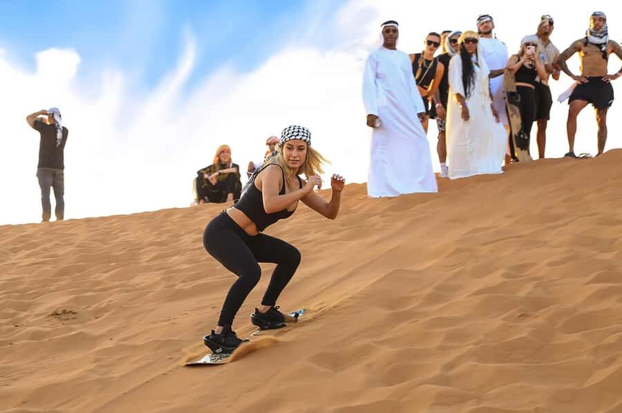 Dubai: Desert Safari with BBQ Dinner & Quad Biking Options - Dune bashing and sandboarding: what to expect from the 30–45 minutes