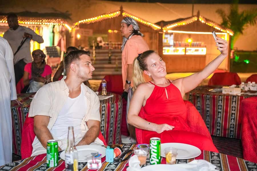 Dubai: Desert Safari with VIP BBQ and Optional Quad Bike - Entertainment: Belly Dance, Tanura, and the Fire Show Angle
