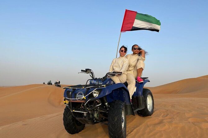 Dubai Dunes Safari With Quad Bike, Camel Ride, BBQ Dinner & Live Shows - Quad bike time: a real self-drive session for 25 minutes