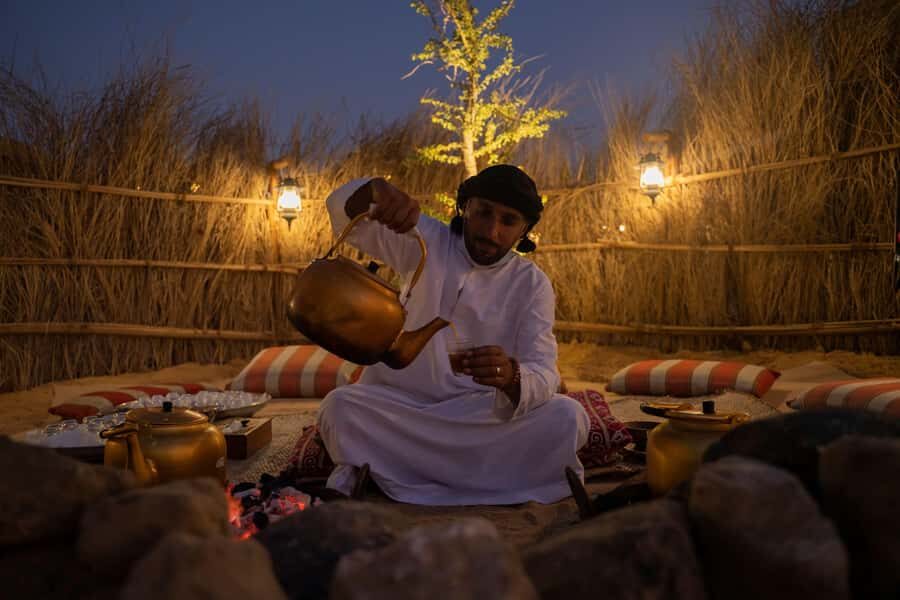 Dubai: Evening Desert Safari with Camel Ride & Stargazing - Stories & Stars: telescope stargazing plus Bedouin navigation