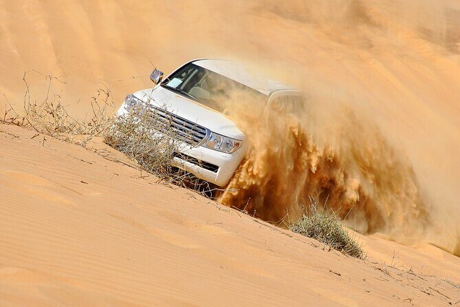 Dubai Evening Desert Safari With Transfers Dune Bashing & Dinner - Key highlights to know before you go