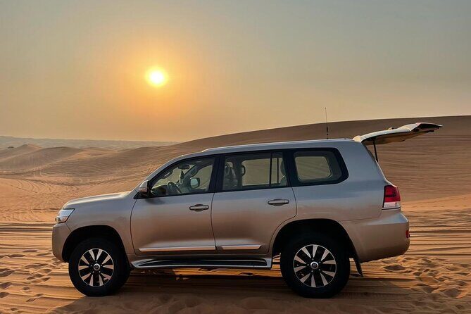 Dubai Evening Desert Safari With Transfers Dune Bashing & Dinner - From Lahbab to the camp at Al Awir: the Bedouin-style welcome