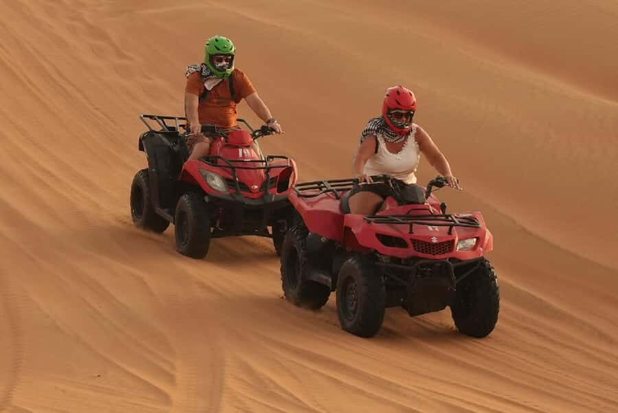 Dubai: Experience 60 Minutes Quad bike & BBQ Dinner - From pickup to Al Aweer: how the timing really feels