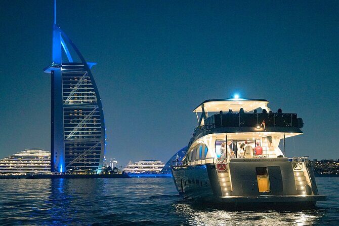 Dubai Harbour Luxury Yacht Tour with BBQ & Drinks - Bluewaters Island: the Ferris wheel views you’ll want to photograph
