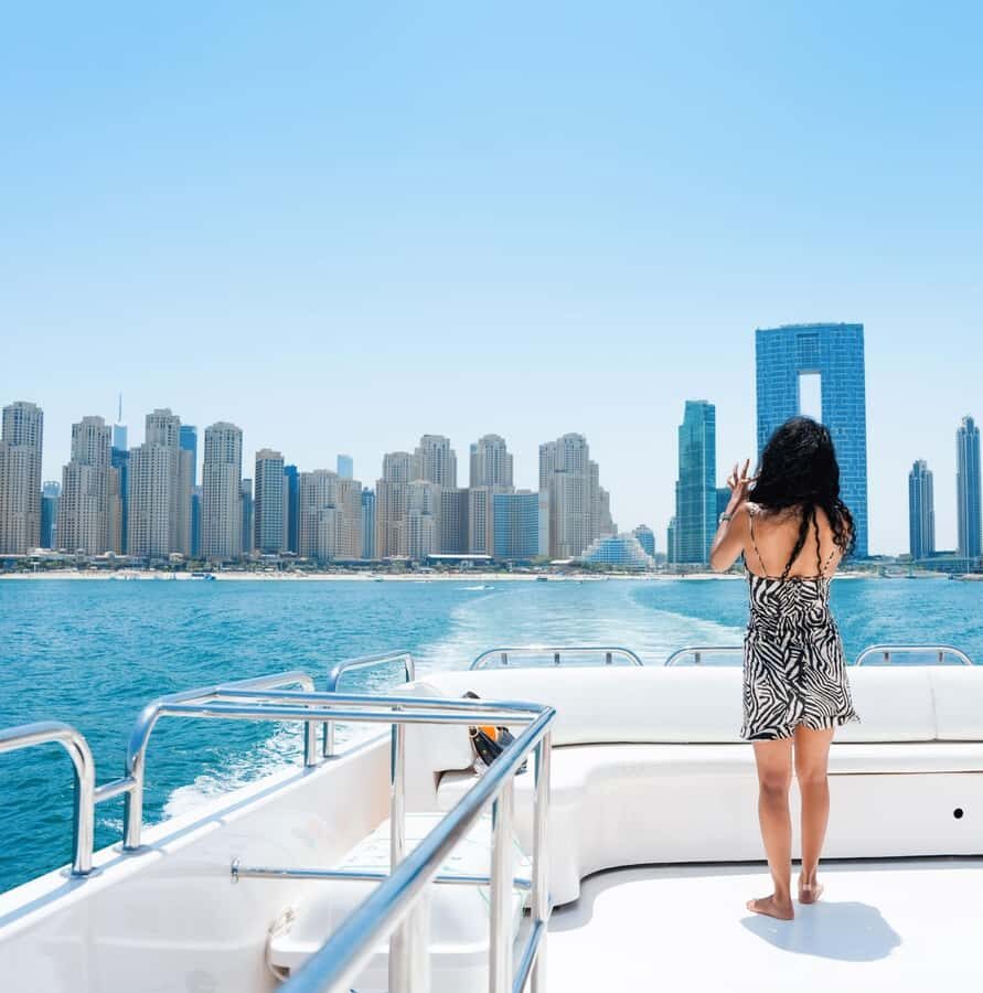 Dubai: Instagrammable Yacht Tour with Drinks & Ain/JBR Views - Dubai Marina Skyline, Ain Views, and a Yacht That Actually Feels Easy