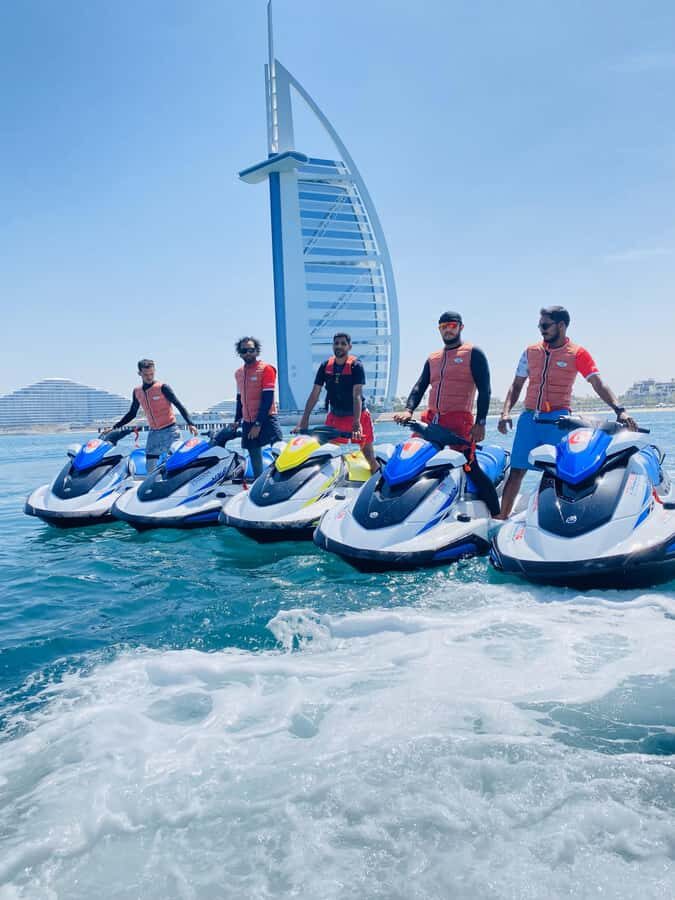 Dubai: Jet Ski Tour to Burj Al Arab and Atlantis - Getting Started at Friends Aqua WaterSports (Fisherman Harbor)