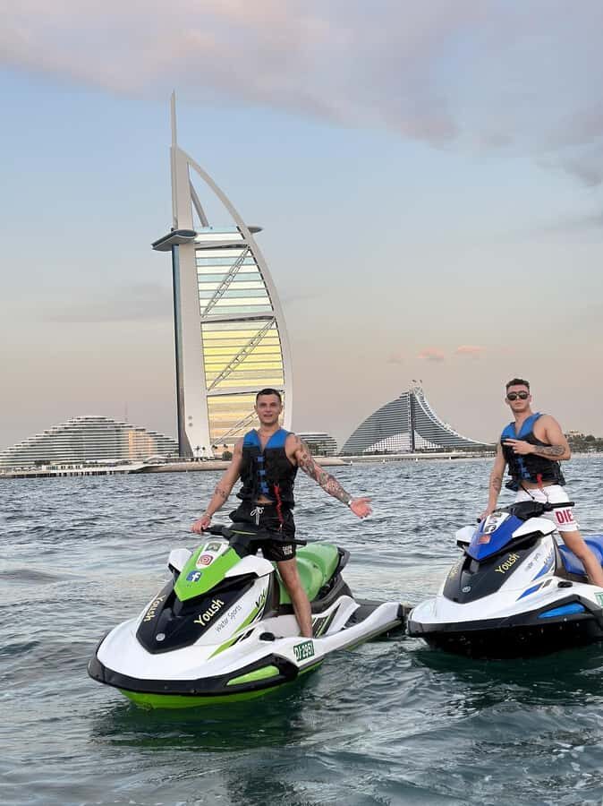 Dubai: Jetski Adventure w/ Burj Khalifa & Burj Al Arab Views - Getting Set Up at Yoush Water Sports: What Happens Before You Go