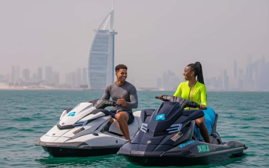 Dubai: Jetski, Burj Khalifa, Burj Al Arab, Juice, & Photos - Meeting at Fishing Harbour 1: how the start works in practice