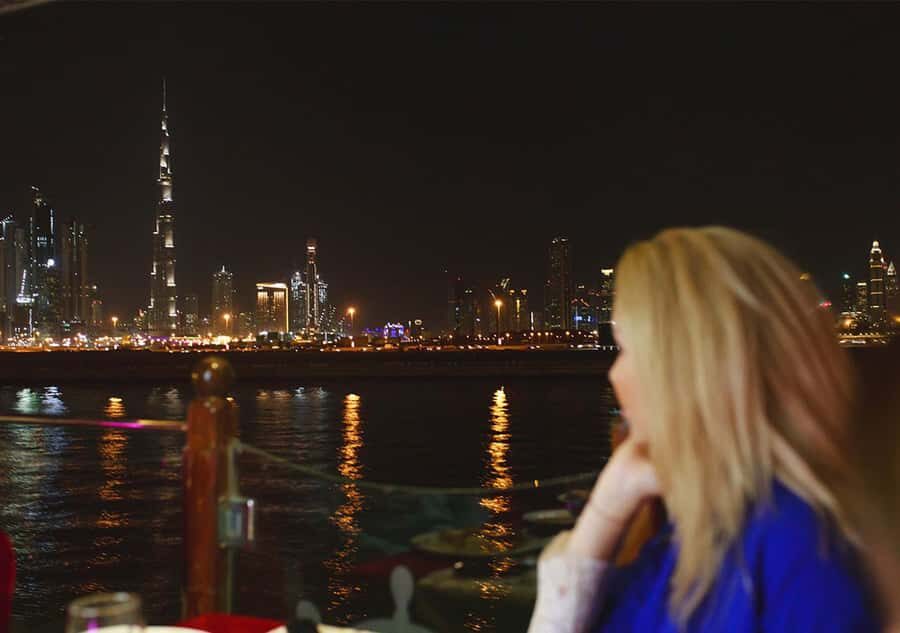 Dubai: Luxury Canal Dinner Cruise with Optional Transfers - Sailing past major landmarks: how to choose what you’ll look at