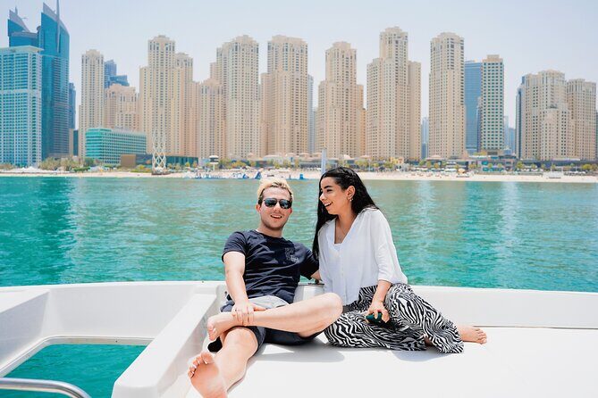Dubai Marina 1hr Yacht tour with Drinks - Stop 1: Dubai Marina canal and the photo-friendly promenade feel