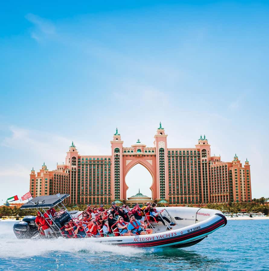 Dubai: Marina, Atlantis, Palm & Burj Al Arab Speedboat Tour - Ain Dubai From the Water: Your First Big Landmark Moment