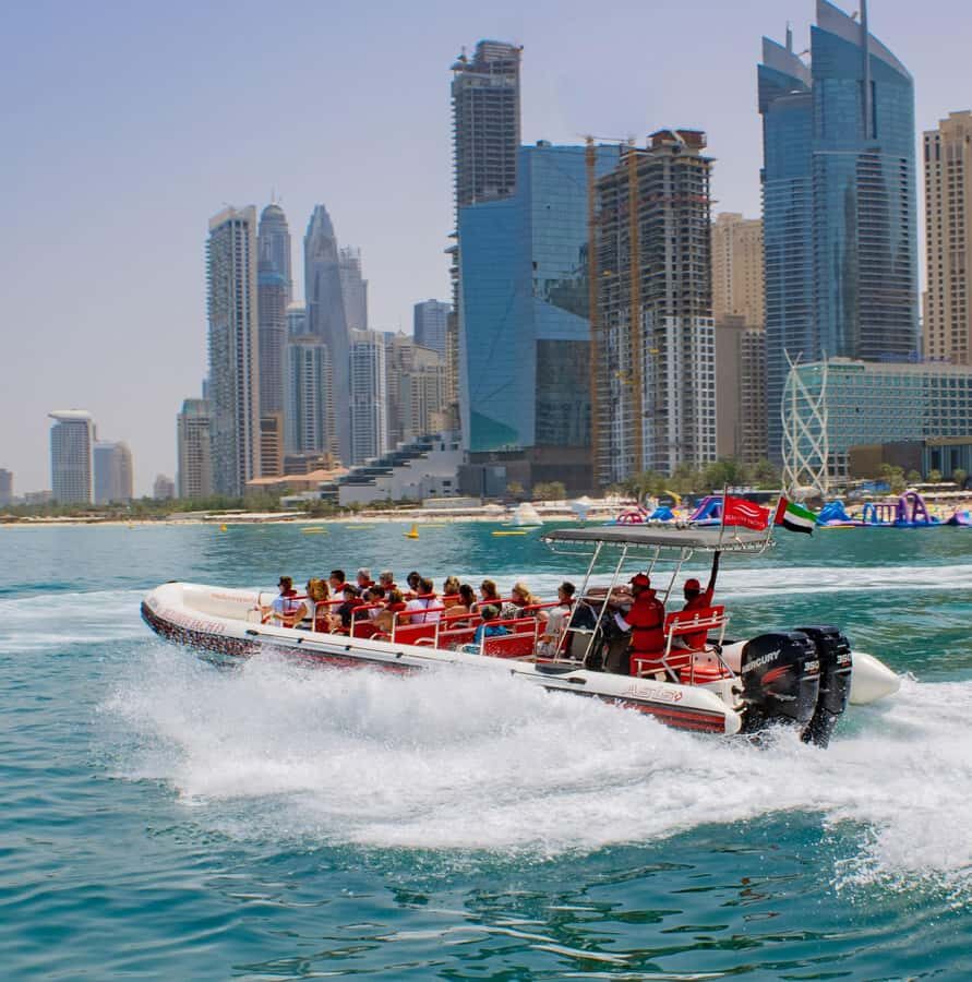 Dubai: Marina, Atlantis, Palm & Burj Al Arab Speedboat Tour - Dubai Marina Return and the Sun Stretch: Timing, Comfort, and Staying Sane
