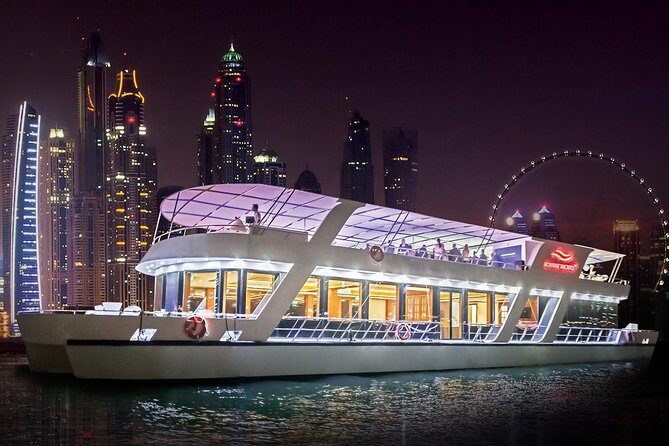Dubai Marina Dinner Cruise with Live Music & Open Bar - Deck choice: upper open-air vs lower glass (and what it means)