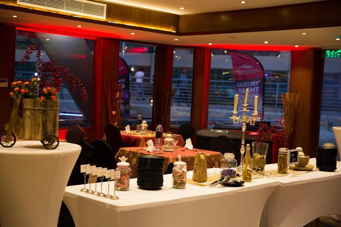 Dubai Marina Dinner Cruise with Live Music & Open Bar - The route through Dubai Marina, JBR, and the night skyline