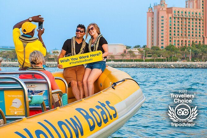 Dubai Marina Guided Sightseeing High-Speed Boat Tour - The Yellow Boats ride: speed, safety, and what it’s like onboard