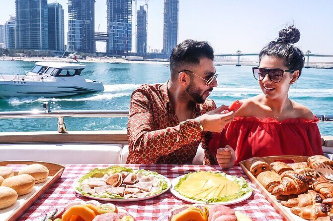 Dubai Marina Yacht Tour with Optional Breakfast or BBQ - Burj Al Arab: the sail-shaped icon from water level