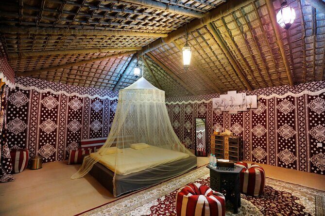 Dubai Overnight Desert Safari, BBQ & Stargazing at Al Khayma Camp - Sleeping Setup: Private Air-Conditioned Tent and Shower Reality