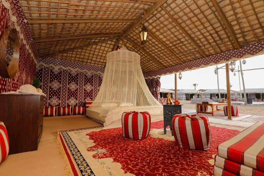 Dubai: Overnight Safari, Dinner, Stargazing & Al Khayma Camp - Welcome gahwa, dates, and the small rituals that make it feel Arabian
