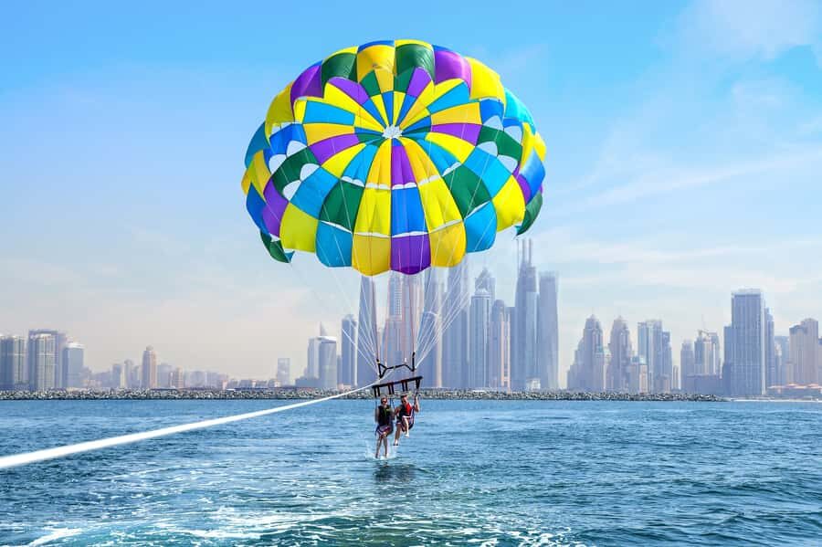 Dubai: Palm View and JBR View Parasailing Experience - Dubai Marina Parasailing: Why This Route Works So Well