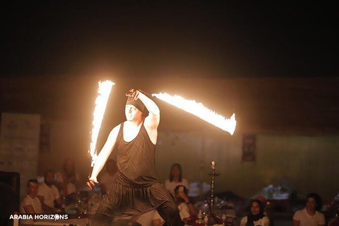 Dubai Premium Desert Safari with Live shows & Gourmet Dinner - Camp arrival in Lahbab: the classic welcome before the shows