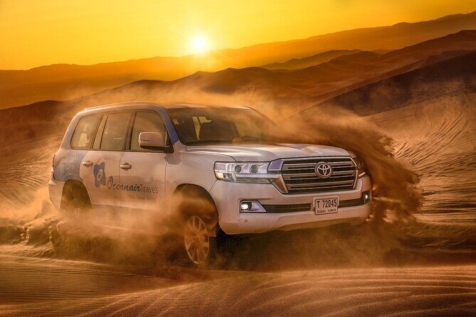 Dubai Premium Red Dunes Safari, Camels & 5<em> BBQ at Al Khayma camp – Key Things That Make This Safari Worth Your Time’ /></p>
<ul>
<li><strong>Lahbab red dunes with real 4WD transfer</strong> so you’re not just driving and waiting around</li>
<li><strong>Dune bash + sandboarding as a package</strong>, meaning you do more than the basic single-activity safaris</li>
<li><strong>5</em> Al Khayma Camp setup</strong> with Arabic coffee and sweets on arrival, then a full BBQ buffet</li>
<li><strong>Camel, falcon photos, henna, shisha, and dress-up</strong> so you get multiple Bedouin-style moments</li>
<li><strong>Stargazing with a telescope in evening slots</strong>, not just a generic night stop</li>
<li>Optional <strong>ATV/quad bike</strong> exists, but it’s extra and only for selected tickets</li>
</ul>
<h2 id="getting-out-to-lahbab-the-drive-that-sets-the-mood">Getting Out to Lahbab: The Drive That Sets the Mood</h2>
<p><img src=