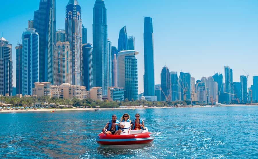 Dubai: Private Self-Drive SeaKart Jet Ski Boat Tour - What to bring, what not to bring, and health limits that matter