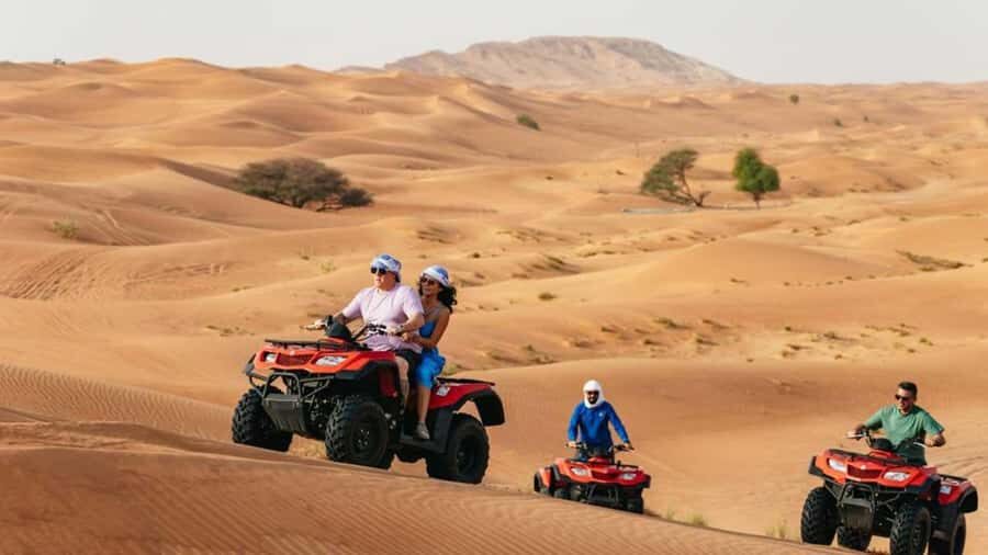 Dubai: Quad & ATV Bike, Red Dune Desert and Safari Adventure - Red Dunes Ride and Photo Stops: Where the Adrenaline Actually Happens