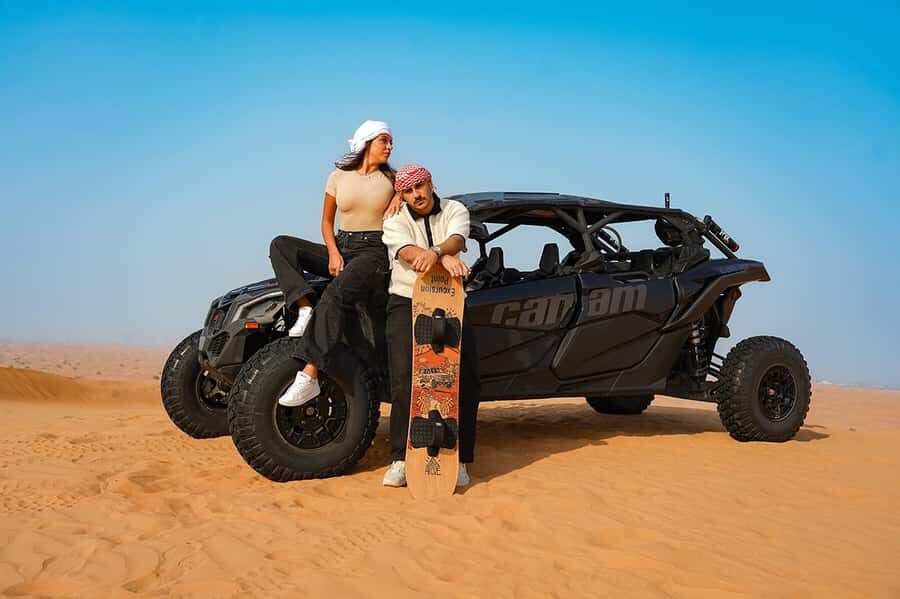 Dubai: Quad Bike, Dune Buggy, and Sandboarding Experience - Quad Bikes, Dune Buggies, Sandboarding: What You Get for About $36