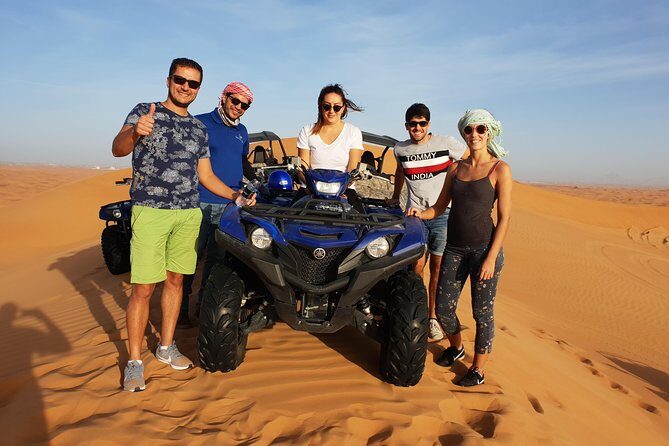 Dubai: Quad Bike Safari, Camels, & Camp with BBQ Dinner - Guide Energy Can Make or Break the Day