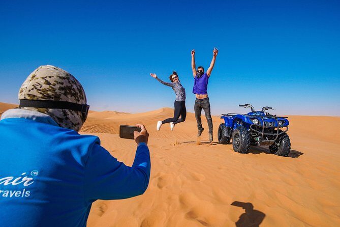 Dubai Red Dunes ATV, Camels, Stargazing & 5<em> BBQ Al Khayma Camp – Key highlights you’ll feel right away’ /></p>
<ul>
<li><strong>60 minutes of ATV riding</strong> on the Lahbab red dunes with a provided helmet</li>
<li><strong>Sandboarding + photo stops</strong> during the desert session, not as an afterthought</li>
<li><strong>Al Khayma 5-star camp</strong> with a BBQ buffet and live entertainment</li>
<li><strong>Camel ride and Arabic makeovers</strong> plus henna (women only) and falcon photo opportunities</li>
<li><strong>Evening slots add stargazing and a fire show</strong>, while the 11:30 option is more daytime-focused</li>
</ul>
<h2 id="dubai-red-dunes-atv-from-pickup-to-lahbab-sand">Dubai Red Dunes ATV from pickup to Lahbab sand</h2>
<p><img src=