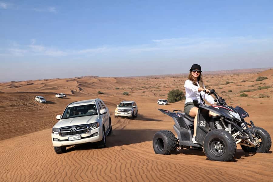 Dubai: Red Dunes Evening Quad Bike, Dune Blast with BBQ - Getting out of Dubai (and back) without wasting your day
