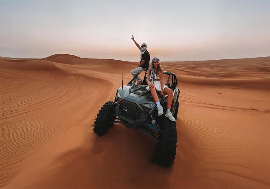 Dubai: Red Dunes Morning Desert Quad, Buggy or 4x4 Ride - High Dune photo stop: short, but it changes your memory