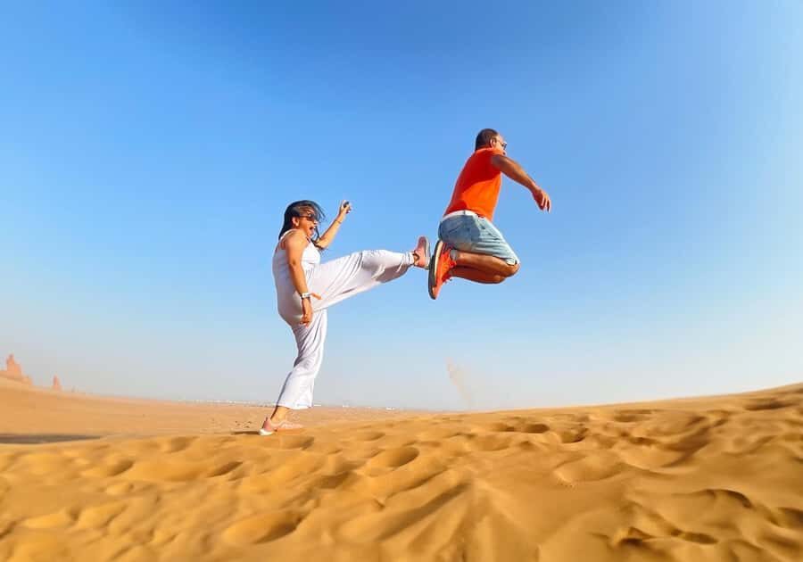 Dubai: Red Dunes Morning Desert Quad, Buggy or 4x4 Ride - Camel ride time: a calmer moment with real desert vibes