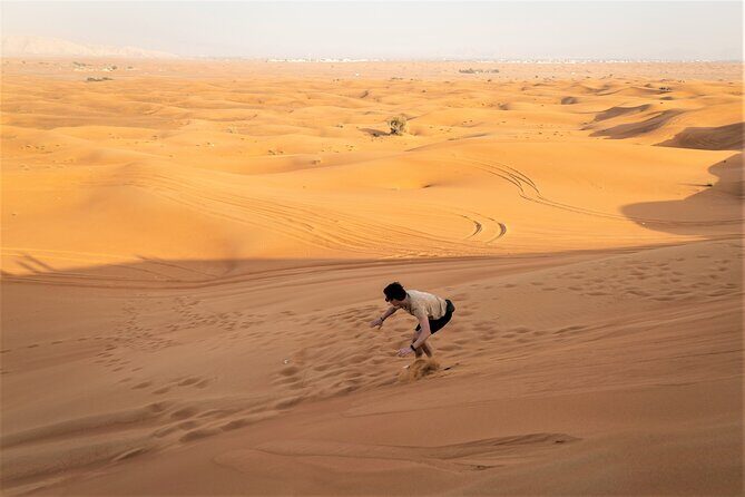 Dubai Red Dunes with Sandboarding, Camel Ride, Falcon & VIP Camp - Timing, group size, and what the night feels like